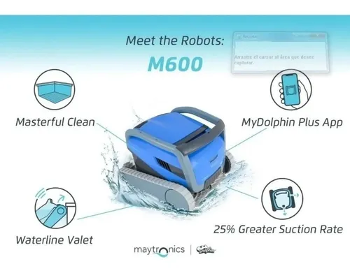 Robot Dolphin M600 Wifi Pileta Piscinas Barrefondo + Carro