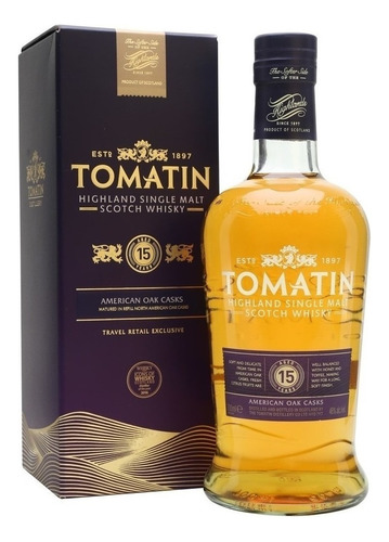 Whisky Tomatin 15 Años 46% 700 Ml