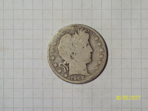Estados Unidos 1/2 Dólar Plata 1908 O