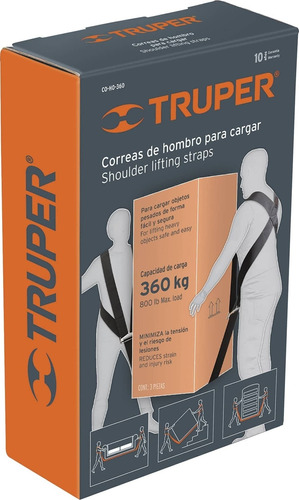 Correas De Hombro Para Mudanza Carga Pesada 360 Kgs Truper