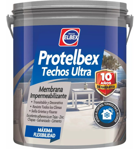 Membrana Liquida Protelbex Techos Ultra 4k 10 Años Garantia