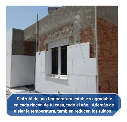 Placa Plancha De Eps Telgopor Aislante 1m X 1m 40mm 20 Kg/m3
