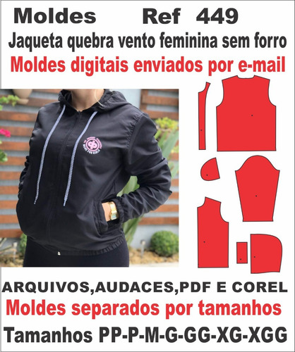 Moldes De Jaqueta Quebra Vento Feminina Sem Forro