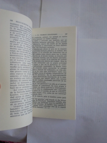 Marx Y El Concepto Del Hombre. Erich Fromm (Usado)