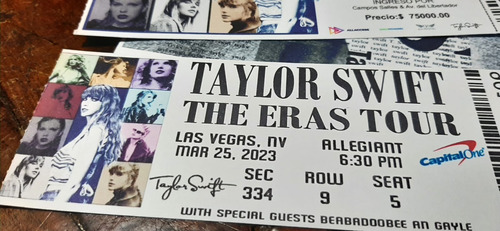 Tickets Taylor Swift + Mini Poster A4 - Entradas - Souvenirs
