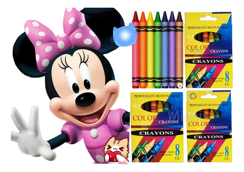 20 Libro Colorear Ratona Mymy + 20 Cajitas Crayones 8 ;)