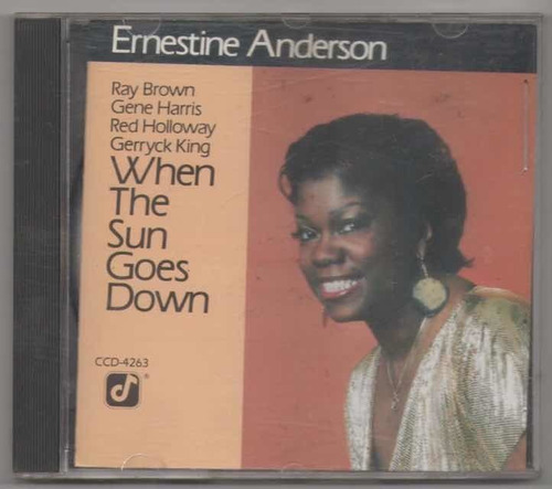 Ernestine Anderson. When The Sun. Cd Original Usado. Qqb. Mz