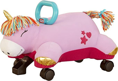 Little Tikes Unicorn Pillow Racer, Juguete Suave De Peluche.