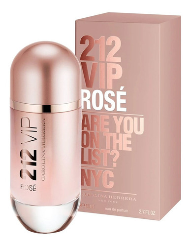 Perfume Mujer Importado Ch 212 Vip Rose 80ml Edp 