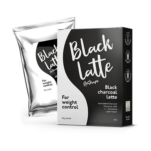 Imagen 1 de 1 de Suplemento en polvo Black Latte  sabor latte en caja de 100g