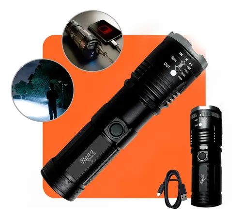 Lanterna Tática Militar Sabre De Luz Potente Mais Forte 2km Led U...