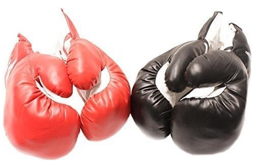 Guantes De Boxeo Para Niños, Color Rojo Y Negro, 6oz, 2 Pa.