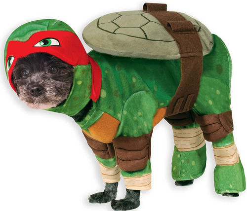 Traje Para Mascotas Raphael Tortugas Ninja Rubie.