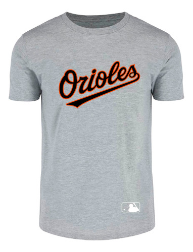 Playera Orioles Baltimore Béisbol Baseball Mlb Gris