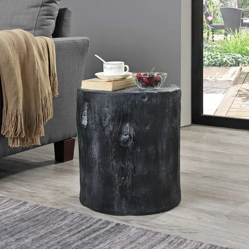 Firstime & Co. Mesa De Troncos De Árbol Blanco, Diseño