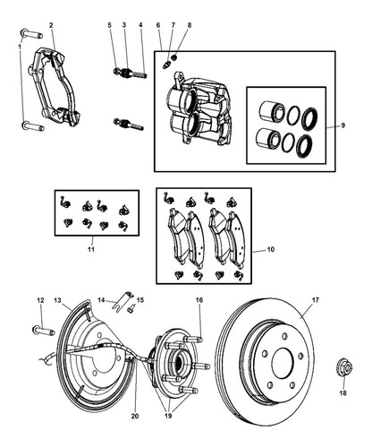 Imagen 2 de 5 de Pistones Frenos Frontal Mopar Dodge Durango 5.7l 2007-2009