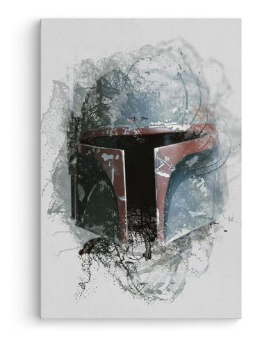 Cuadro Decorativo Canvas Star Wars Boba Fett Splash