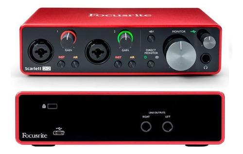 Focusrite Scarlett 2i2 3rd Gen Excelente Estado