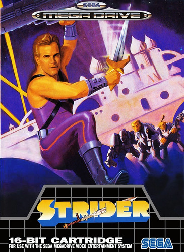 Pôster Video Game Sega Mega Drive Genesis Capcom Strider # 1