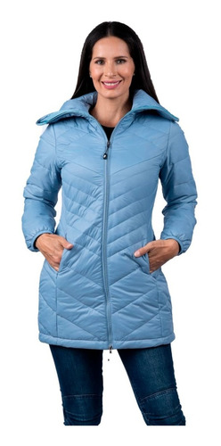 Parka Larga Peak Performance Mujer Vadstena Stone Blue