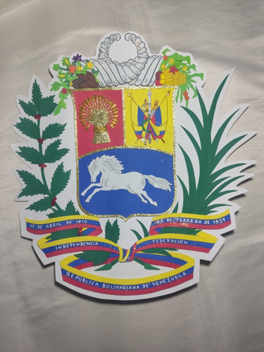 Escudo De Venezuela Símbolos Patrios Figura En Foami