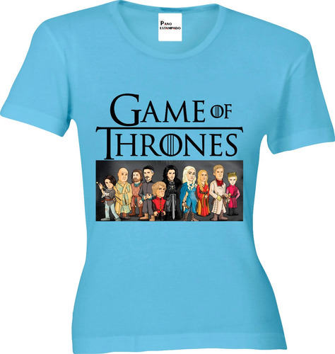 Camiseta Ou Baby Look Game Of Thrones Caricatura 2