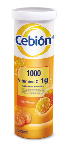 Pack Cebión Vitamina C 10 Comprimidos Efervescentes X 5ud
