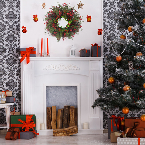 Corona De Navidad Con Frutos Rojos Artificiales
