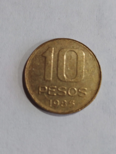Moneda Argentina 10 Pesos 1985
