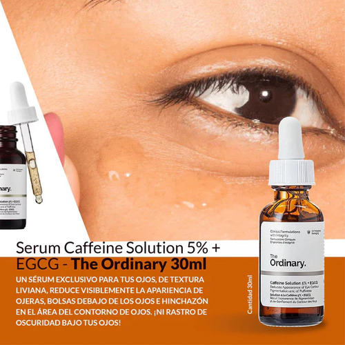 Serum Caffeine Solution 5% + Egcg The Ordinary 30ml Todo Tipo De Piel Día/noche