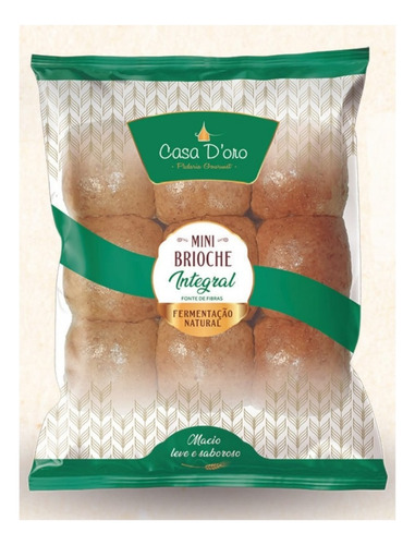 Mini Pão De Brioche - Integral Macio Casa Doro Gourmet 270g