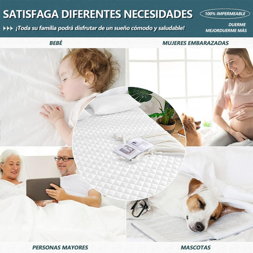 Funda De Colchón Impermeable Protector De Colchón Individual