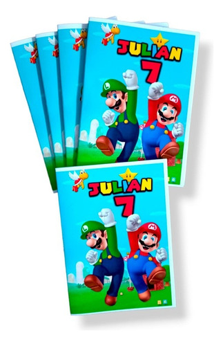 Libros Para Colorear Personalizados Sorpresita Mario Bros