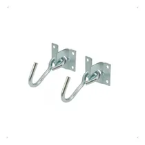 Comprar Ganchos Galvanizados Para Hamacas Paraguayas - Kit X 2 Gris Gancho