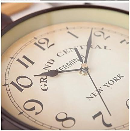 Kiaotime Reloj De Pared Vintage De Doble Cara Hierro Metal S