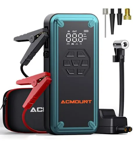 Arrancador Acmount Con Compresor De Aire 12v