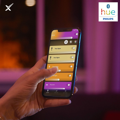Imagen 6 de 10 de Tiras Led Philips Hue Base Plus V4 Luz Inteligente 2 Metros