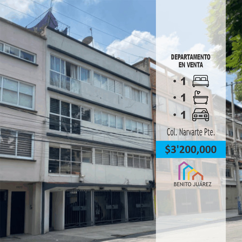 Departamento En Venta En Anaxágoras, Col. Narvarte Poniente.