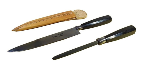 Set  Cuchillo Solingen + Chaira + Vaina + Tabla De Regalo