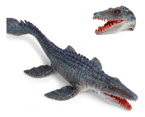 Modelo De Dinosaurio Mosasaurio Realista Con Boca Movible