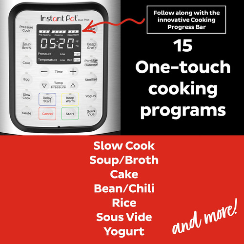 Olla A Presión Eléctrica Instant Pot Duo Plus 9 En 1, 6 Litr