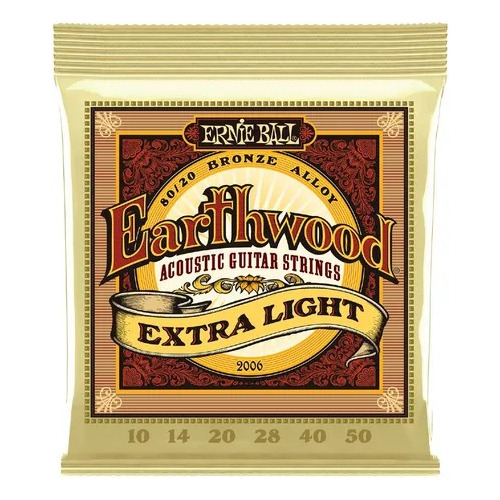 Encordado Guitarra Acustica 010 Ernie Ball Earthwood Light