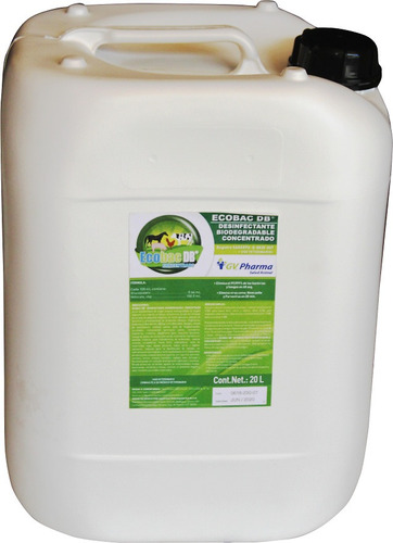 Desinfectante Ecobac Biodegradable 20lt Concentrado