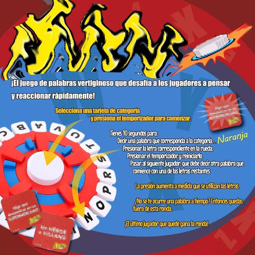 27cm,¡basta! Juegos De Mesa Cartas Para Basta Piensa Rapido