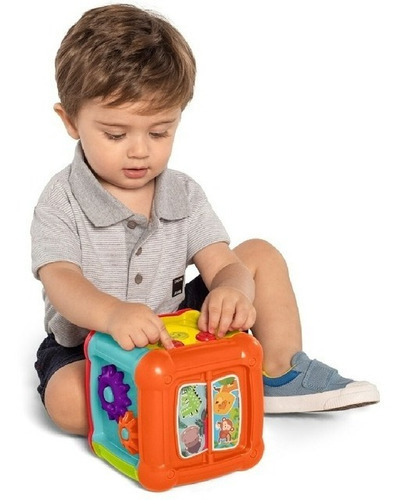Imagen 2 de 2 de Cubo Didactico Fun Educativo Ta Te Ti Color Multicolor