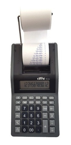 Calculadora Con Impresor Cifra Pr-26