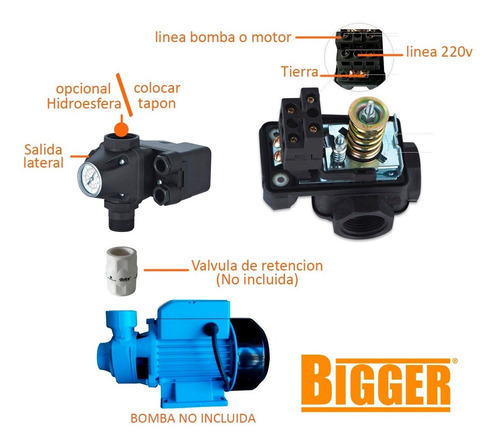 Imagen 2 de 8 de Control Automatico Presurizador Hardest Krs-7 Presion Agua