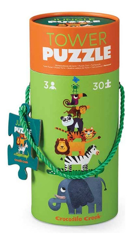 Tower Puzzle Crocodile Creek 30 Piezas Jungla