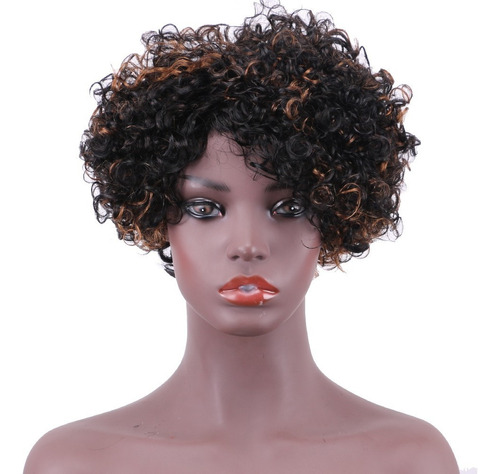 Pelucas Afro Rizadas, Pelucas Cortas De Cabello Humano