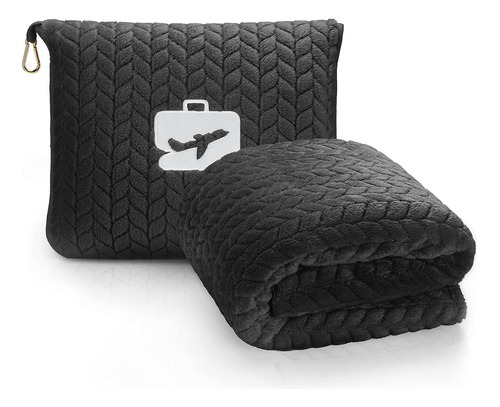 Eversnug Premium Travel Manta Almohada - Suave 2 En 1 Manta 